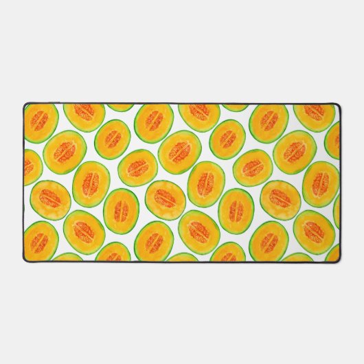 Melon-Scheiben-Aquarellmuster Schreibtischunterlage (Vorderseite)