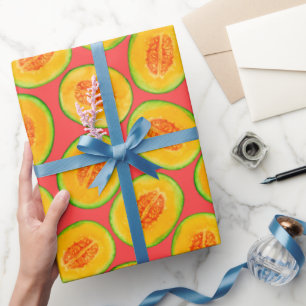 Melon-Scheiben-Aquarellpapier Geschenkpapier