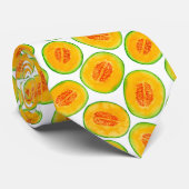 Melon-Scheiben Wasserfarbenmuster Nackenschwelle Krawatte (Gerollt)