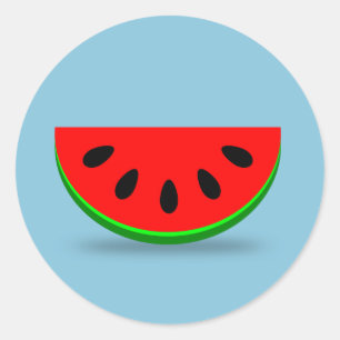 Melon Segment Runder Aufkleber