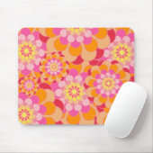Melon Shades Floral Background Mousepad (Mit Mouse)