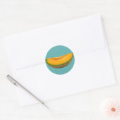 Melon Slice Runder Aufkleber (Umschlag)