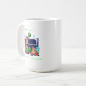 Melon Smash Capybara Sommerclub – Süße Capybara V Kaffeetasse (Vorderseite Links)