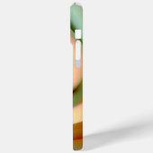 Melon und Peach farben Spiralen Case-Mate iPhone Hülle (Rückseite / Links)