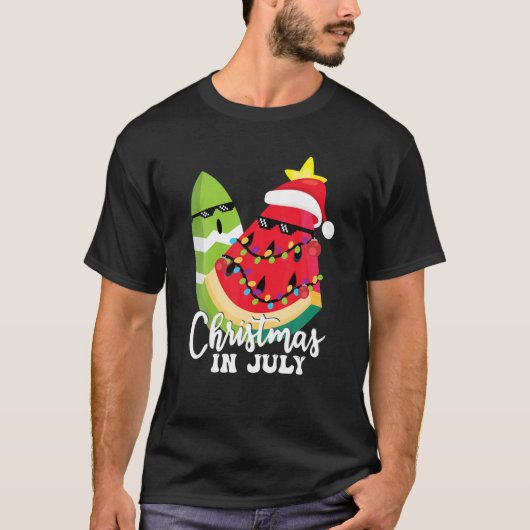 Melon Weihnachten Baum Weihnachten im Juli Niedlic T-Shirt (Vorderseite)