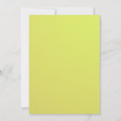 Melon Yellow, Save the Date Einladung Hochzeit (Rückseite)