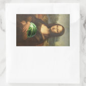 Melona Lisa Rechteckiger Aufkleber (Tasche)