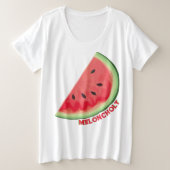 Meloncholy Große Größe T-Shirt (Design vorne)