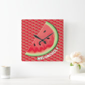 Meloncholy Quadratische Wanduhr (Zuhause)