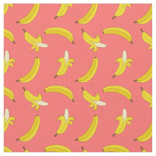 Melone-Bananen Stoff (Nahaufnahme)