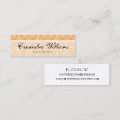 Melone-Damast-Schönheits-MikrominiVisitenkarten Mini Visitenkarte (Vorne/Hinten)