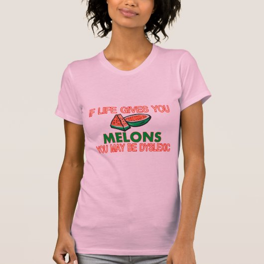 Melone-Dyslexie T-Shirt (Vorderseite)