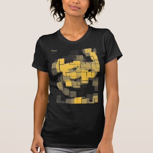 "Melone-" geometrisches abstraktes T-Shirt (Vorderseite)