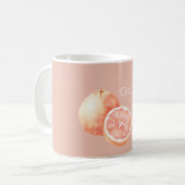 Melone Grapefruit Kaffeetasse (Vorderseite Links)