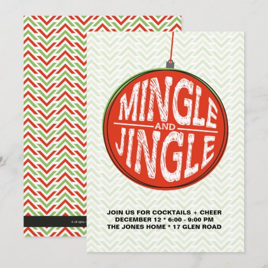 Melone + Jingle Einladung (Vorne/Hinten)