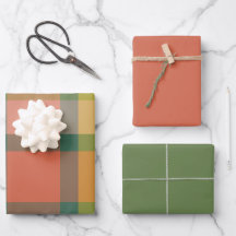 Melone & Limette Geschenkpapier Flachblatt-Set aus