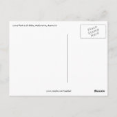 Melone Luna Gesicht Postkarte (Rückseite)