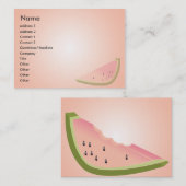 Melone - mollig visitenkarte (Vorne/Hinten)