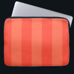 Melone-Orange Stripes Elektronik-Tasche Laptopschutzhülle<br><div class="desc">Subtil</div>