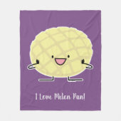 Melone-Pan süßer Patisserie Brot japanischen Fleecedecke (Vorderseite)