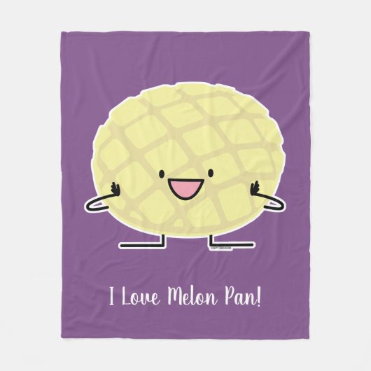 Melone-Pan süßer Patisserie Brot japanischen Fleecedecke (Vorderseite)
