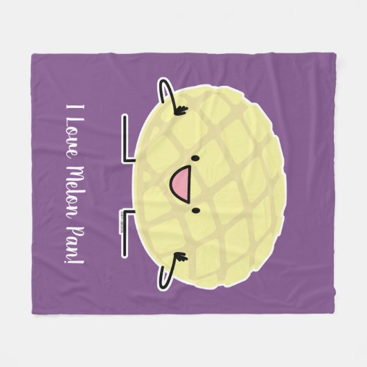 Melone-Pan süßer Patisserie Brot japanischen Fleecedecke (Vorderseite (Horizontal))