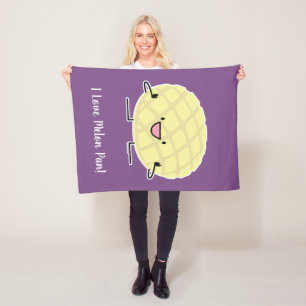 Melone-Pan süßer Patisserie Brot japanischen Fleecedecke