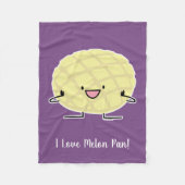 Melone-Pan süßer Patisserie Brot japanischen Fleecedecke (Vorderseite)