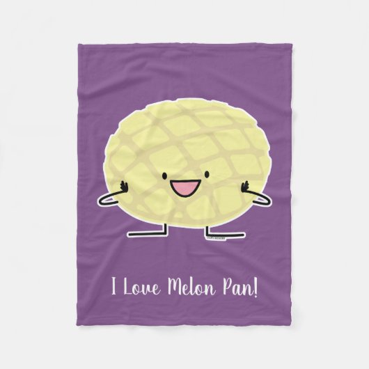 Melone-Pan süßer Patisserie Brot japanischen Fleecedecke (Vorderseite)