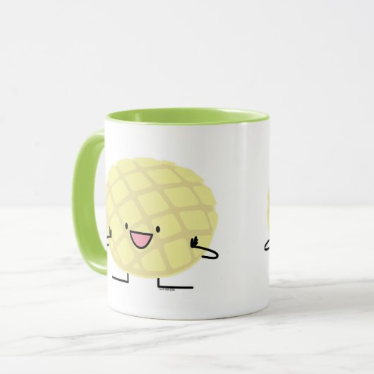 Melone-Pan süßer Patisserie Brot japanischen Tasse (Vorderseite Links)