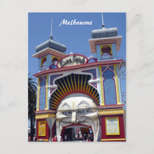 Melone-Parkfläche Postkarte