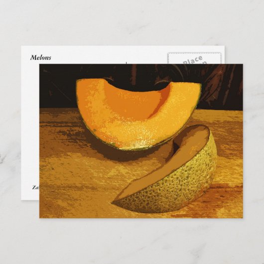 Melonen Postkarte (Vorne/Hinten)