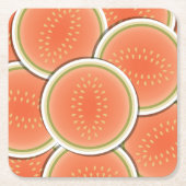 Melonen! Rechteckiger Pappuntersetzer (Vorderseite)
