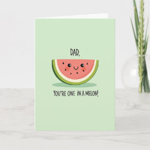 Melonen-Themen-Vatertagskarte Karte
