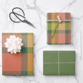 Melonen-Verpackungspapier Flachblatt-Set aus 3 Geschenkpapier Set