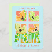 Melonen von Hugs & Kisses senden | Puppe Dankeskarte (Vorne/Hinten)