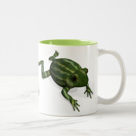 Melonfrog Zweifarbige Tasse (Rechts)