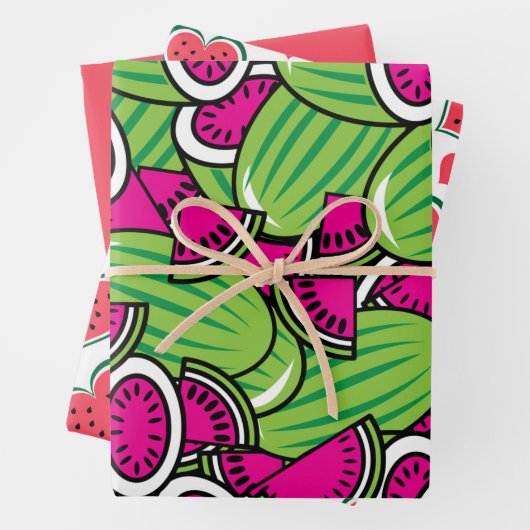 Melons Funky Fruit Gemustert Geschenkpapier Set (Beispiel)