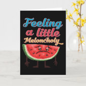 Melons Pun Melon Sprichwort Funny Karte (Gelbe Blume)