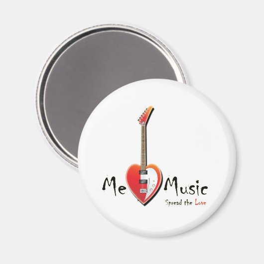 MeLoveMusic Magnet (Vorderseite/Rückseite)