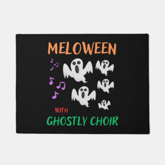 Meloween mit geisterhaftem Chor. Melodie und Hallo Fußmatte