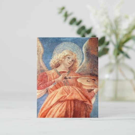 Melozzo da Forli - Engel mit Violine Postkarte (Stehend Vorderseite)