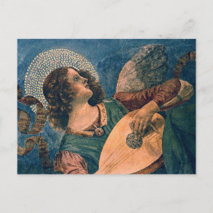 Melozzo da Forli - Engel spielt die leute Postkart Postkarte