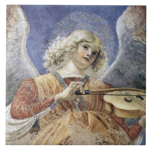 Melozzo Renaissance-Engels-Kunst Fliese oder (Vorderseite)