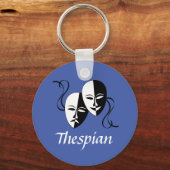 Melpo Thespian Masks Schlüsselanhänger (Vorderseite)