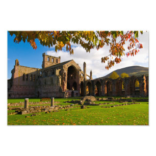 Melrose Abbey, Foto-Druck in Schottland Fotodruck