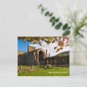 Melrose Abbey, Schottland Postkarte (Stehend Vorderseite)