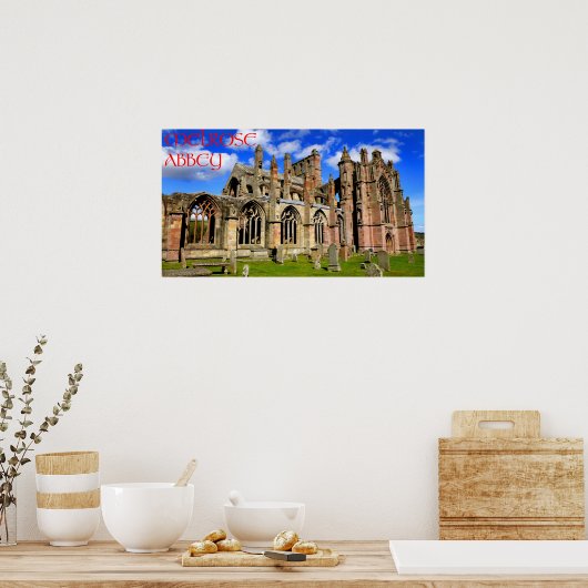 Melrose-Abtei Poster (Küche)