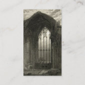 Melrose-Abtei-Schottland-Fenster-mittelalterliche Visitenkarte (Rückseite)