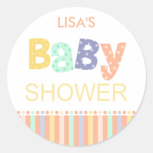 Melrose-Babyparty-Aufkleber Runder Aufkleber